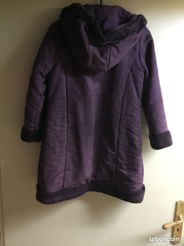 Manteau fille violet (image 3)