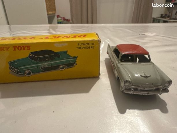 Dinky Toys 1:43 - Coche a escala - Dinky Toys 24D Plymouth Belvedere, Boxed - Meccano Hecho en Francia