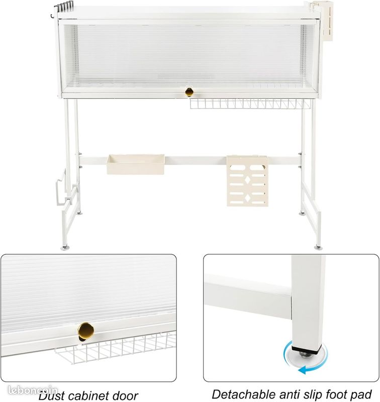 Égouttoir à vaisselle - Inox - Réglable - Extensible - Drainage intégré - Design moderne Égouttoir à vaisselle - Inox - Réglable - Extensible - Drainage intégré - Design moderne