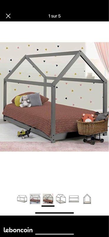 Lit cabane enfant (image 1)