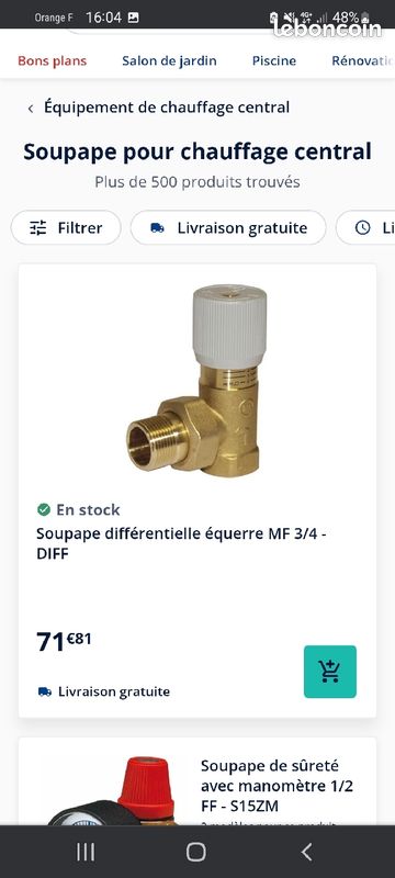 Soupape différentielle (image 1)