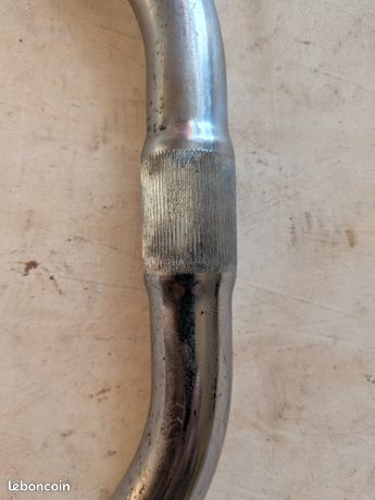 Guidon vélo ville vintage ancien acier chromé largueur 48 cm