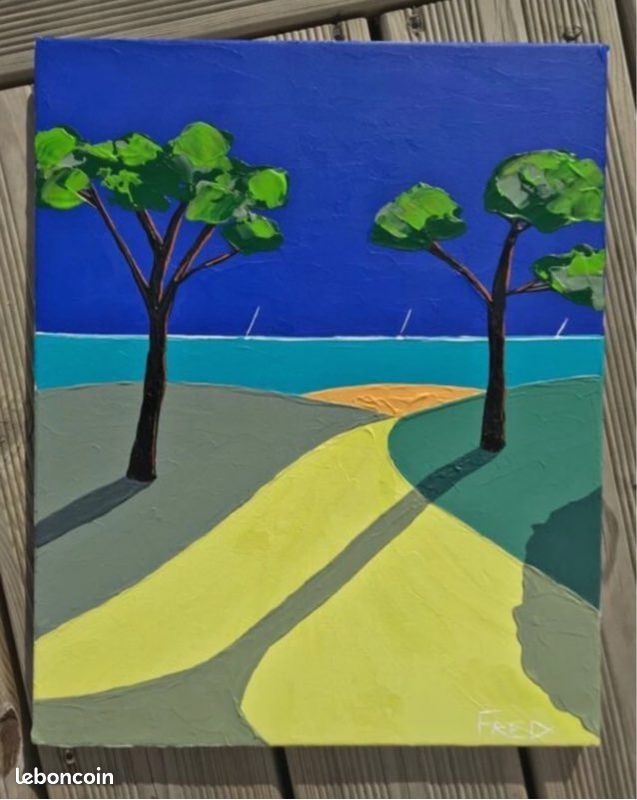 Tableau acrylique au couteau 41x33cm (image 3)