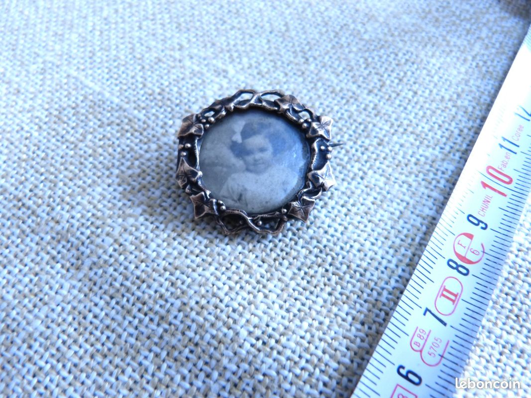 Broche Médaillon Ancienne Pour Photo Années 1930 - Occasion, Bon état