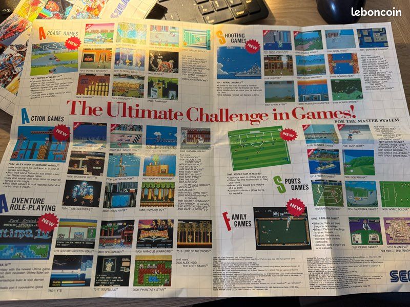 Catalogues de jeux sega master System (image 5)