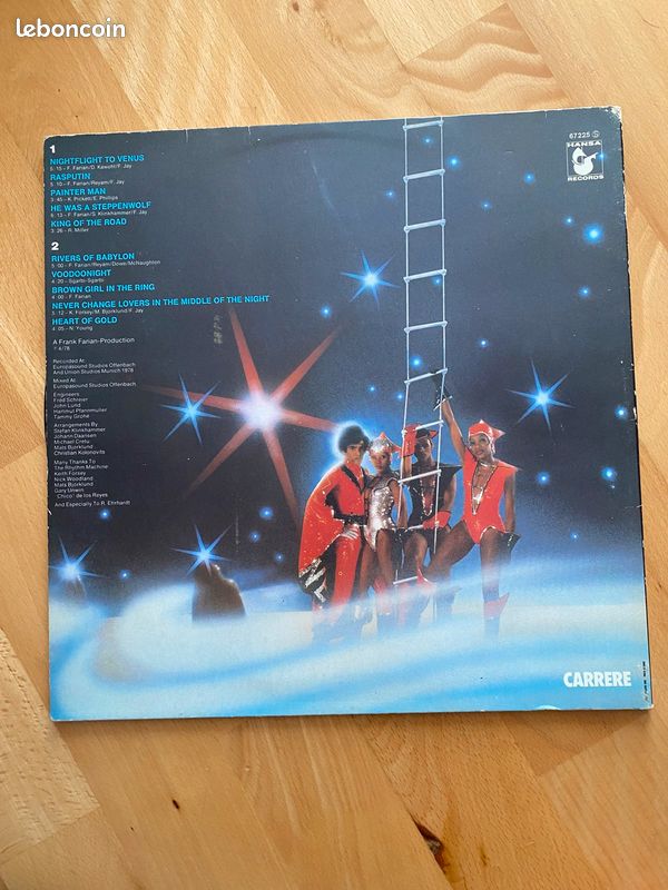 Vinyle : boney M nightflight to Venus (image 2)