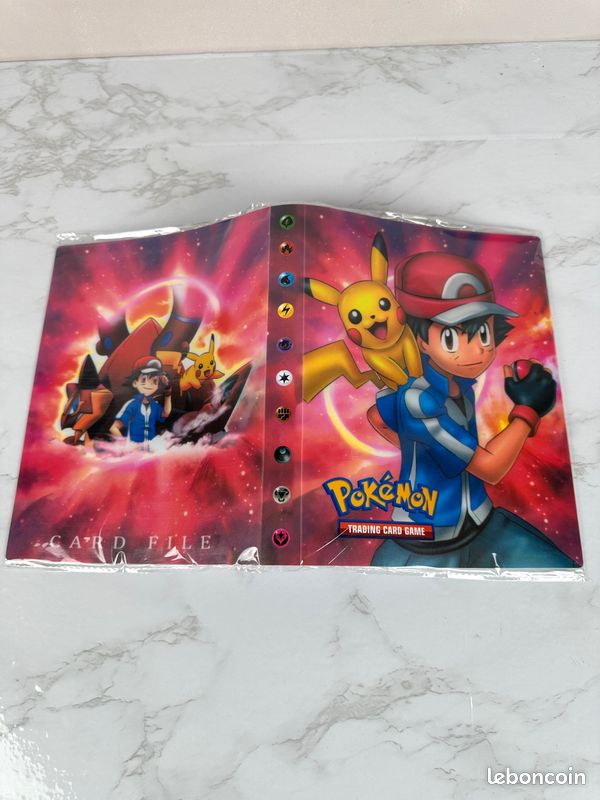 Classeur 30 Pages Pour Cartes Pokémon - Range Jusqu'à 240 Cartes Transparent Et Protecteur