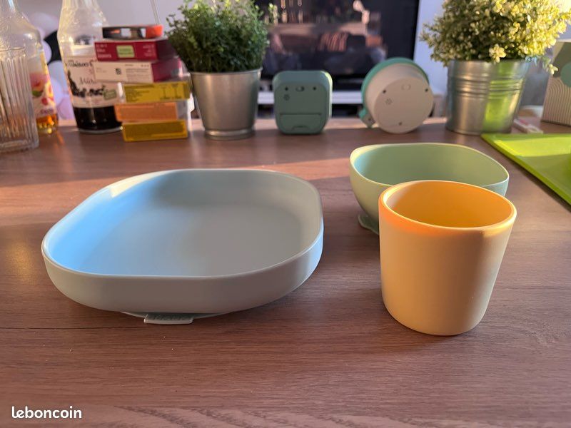 Set assiettes silicone Beaba (image 3)