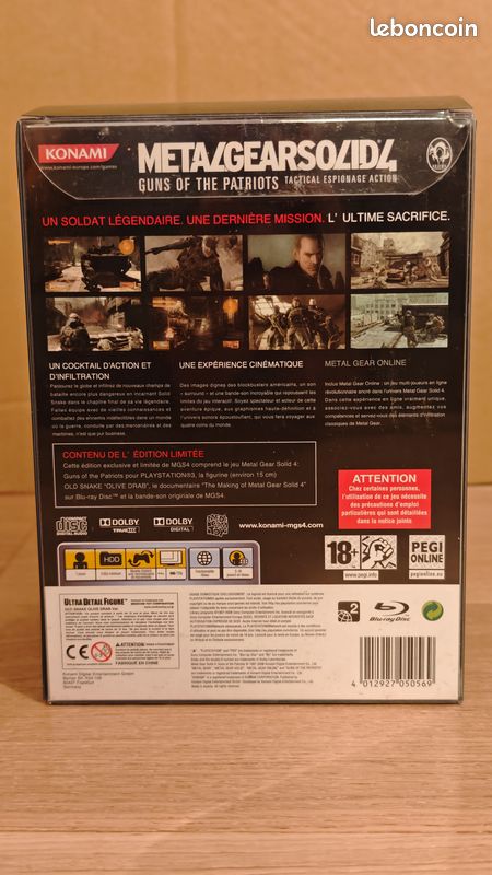 METAL GEAR SOLID 4 PS3 (Gebraucht) in Onex für CHF 5 - mit Lieferung