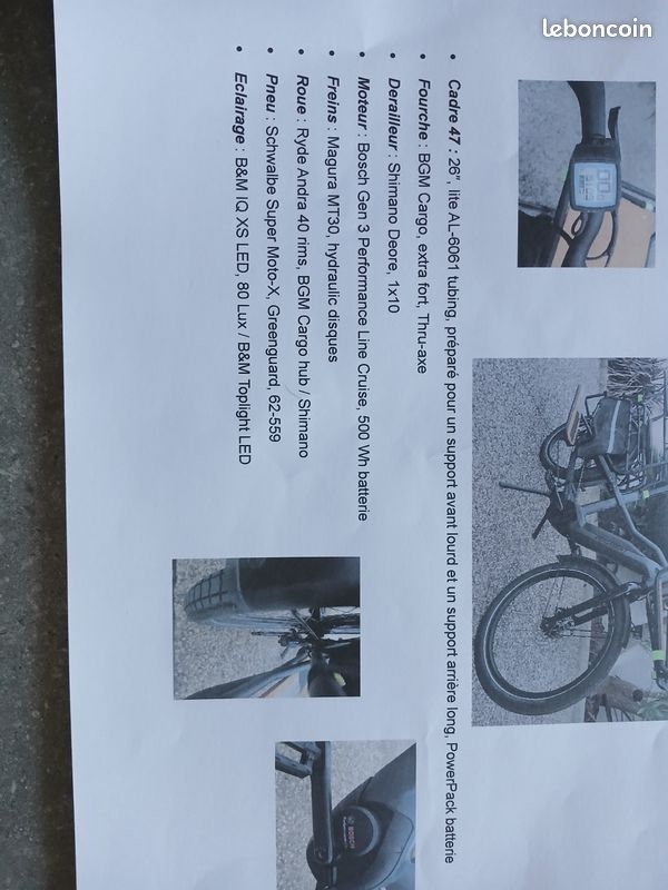 Vélo cargo électrique Vélos