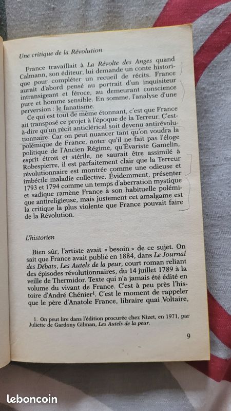 Livre les Dieux ont soif d'anatomie France (image 3)