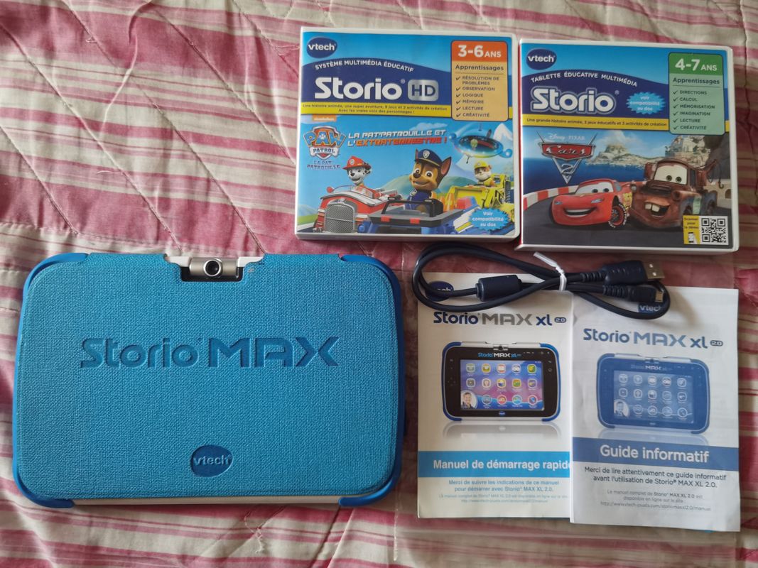 Storio Max 2.0 bleu avec jeu Pat'patrouille