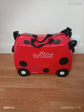 Valise à Enfiler Trunki Red Ladybird - Occasion Avec Usure Légère - Pour Enfants