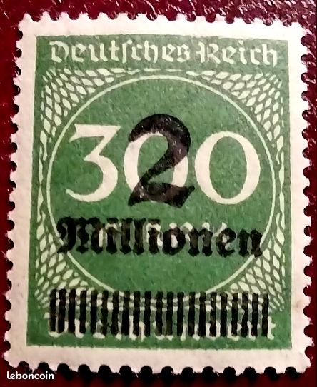 Timbre Gdansk 1920 – Surcharge Allemagne – 2b – Pour Collectionneur Philatélie