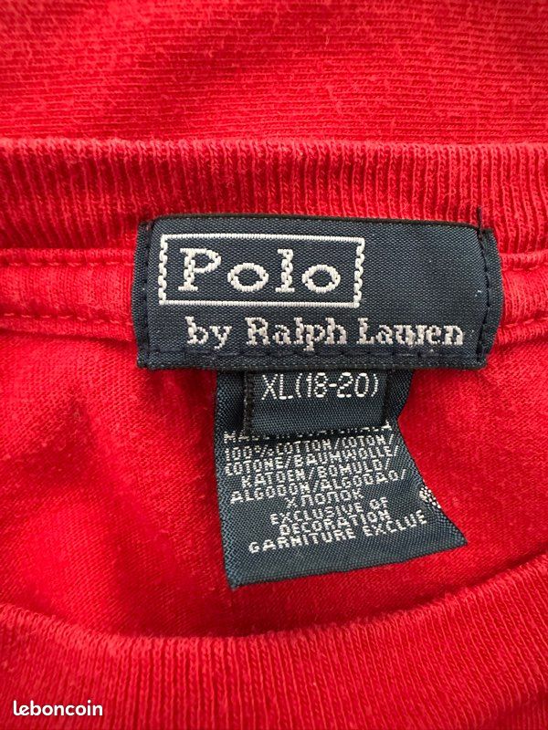 T-shirt manches longues Polo Ralph Lauren 18/20 ans 9ou small (image 3)