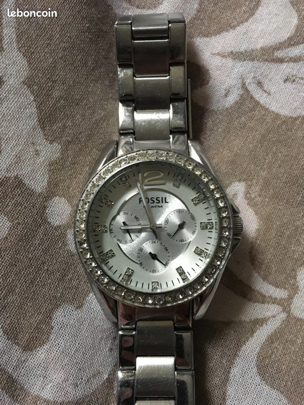 Montre fossil argentée (image 3)