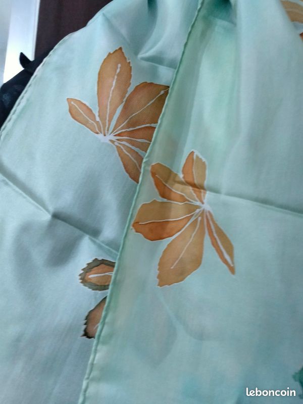 Foulard 126x27 cms en soie (image 4)