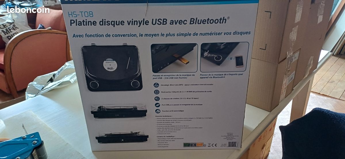 Platine disque vinyle Bluetooth USB (image 3)