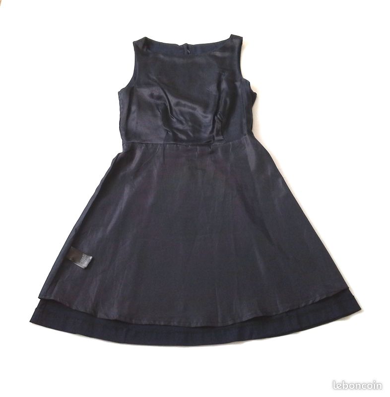 Robe Old Navy Sans Manches Bleue Taille S - Fit & Flare - Encolure Bateau - NEUVE