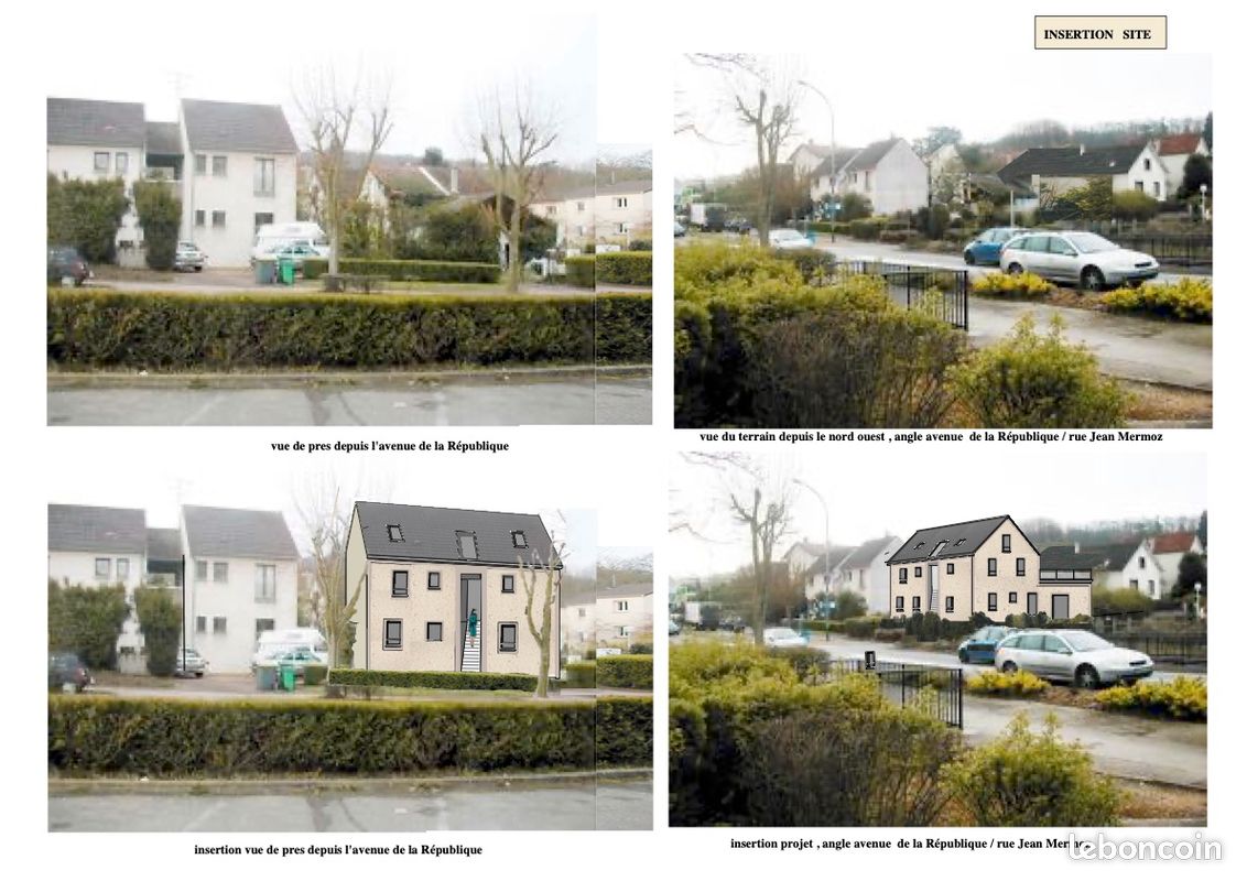 Terrain centre ville ville avec permis purge pour 4 APPARTEMENTS proximité gare, bus , commerces et écoles · à Fontenay-le-Fl