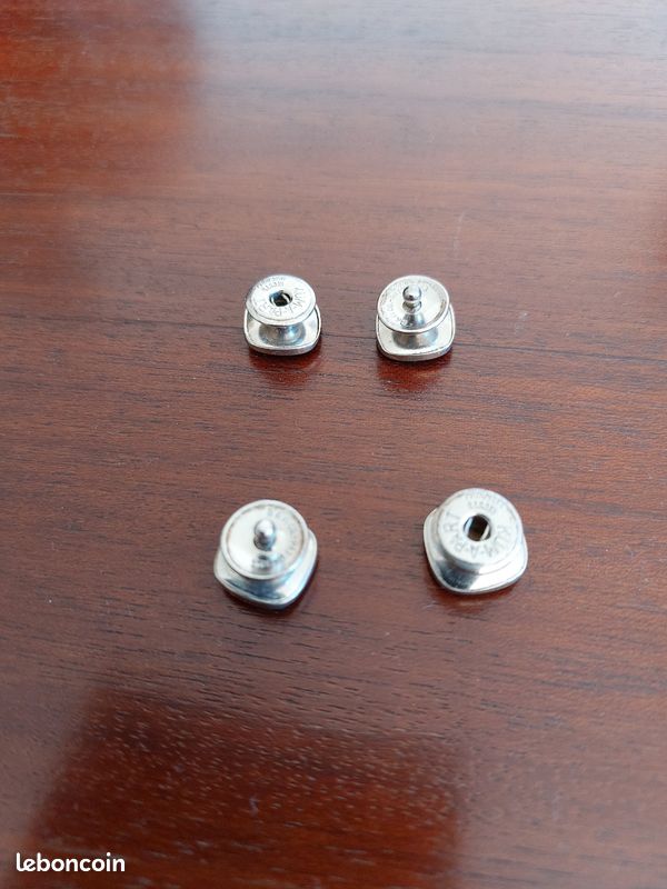 Set de 25 Pcs Boutons Pression en Métal, Boutons Pressions Metalliques