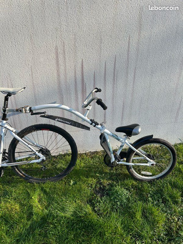 Vends demi velo à fixer sur vélo adulte (image 1)