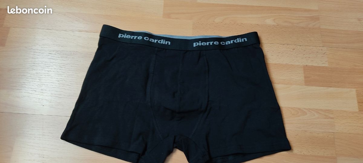 Boxer Homme Pierre Cardin Noir - Coton/élasthanne, Neuf Avec étiquettes, Lavage Machine