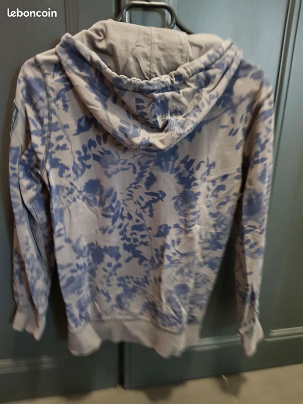 Sweat capuche Garcia jeans 14 ans motif fleur (image 2)