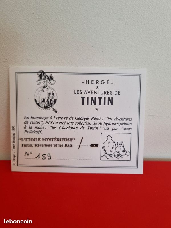 TINTIN, HADDOCK et MILOU, L'ETOILE MYSTERIEUSE - Espace Tintin Montpellier
