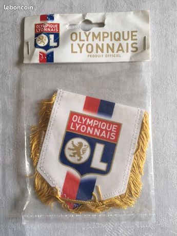 Drapeau Olympique Lyonnais - Rare Collector Des Années 50