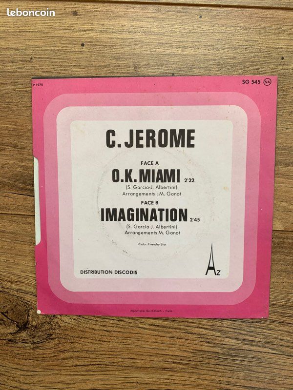 Vinyle 45 tours de C.Jérôme (image 2)