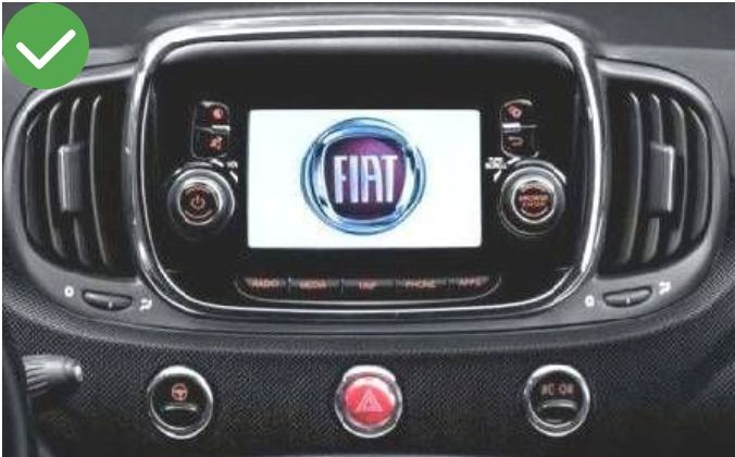 Autoradio Fiat 500 Bluetooth Compatible Poste Radio D'origine
