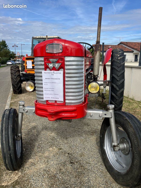 Tracteur Miniature Massey Ferguson 65 Hachette - Modèle En Métal, Dans Sa Boîte