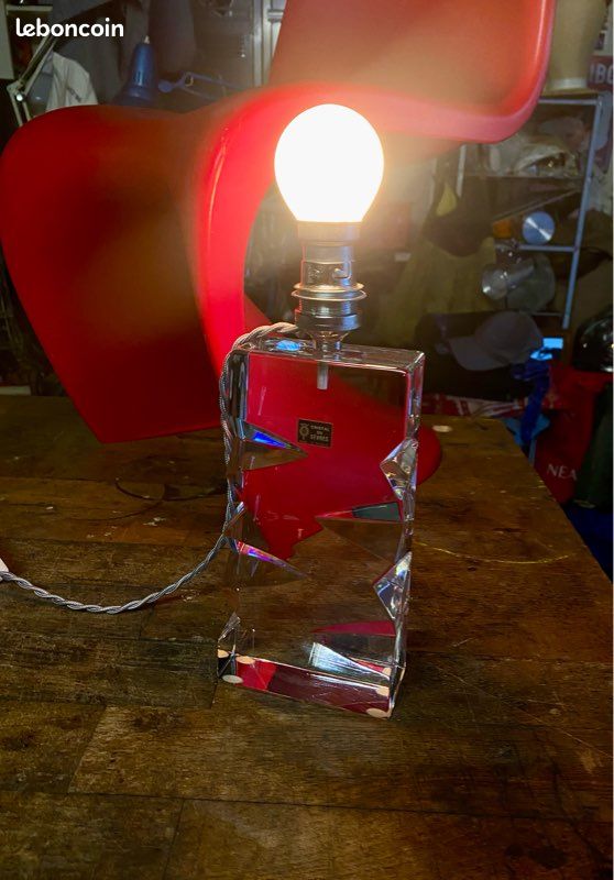 DAUM FRANCE GRANDE vase vintage en cristal signé Daum France EUR 450,00