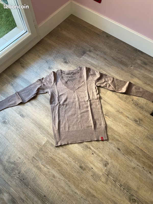 Pull marron esprit taille m (image 2)