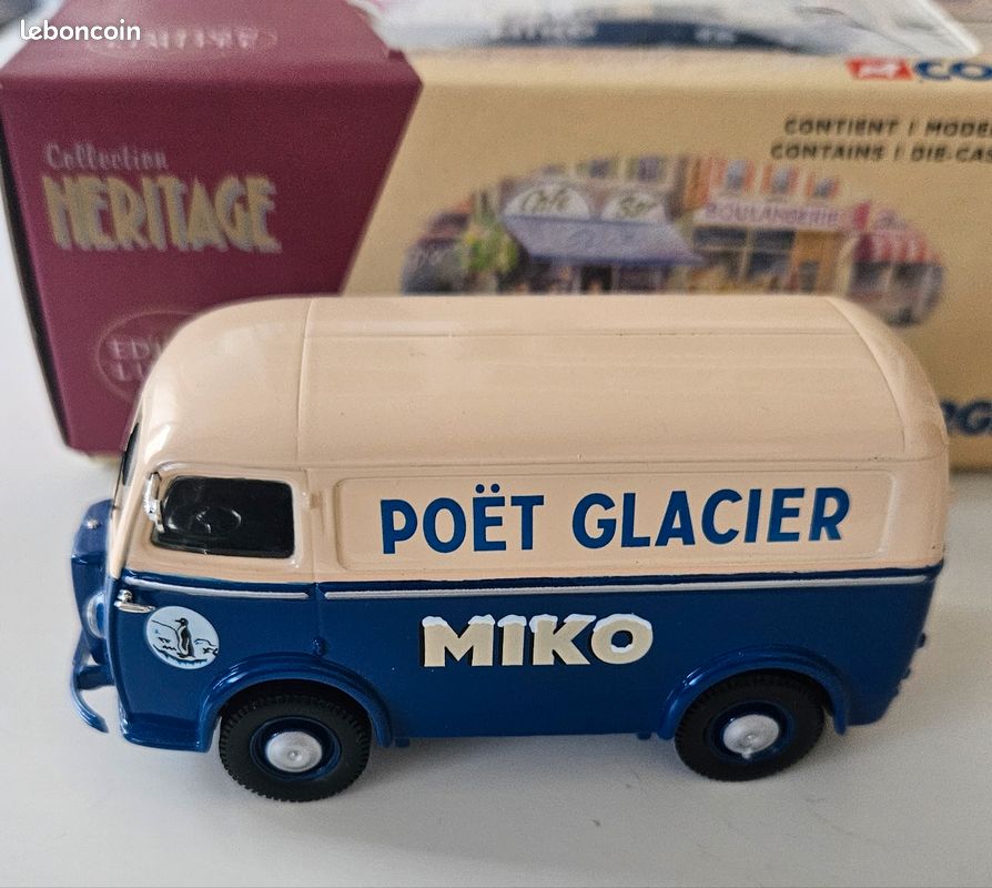 Corgi Heritage 1/43 – Peugeot D3A Glaces MIKO – Métal – Réf 70607 – Très Bon État