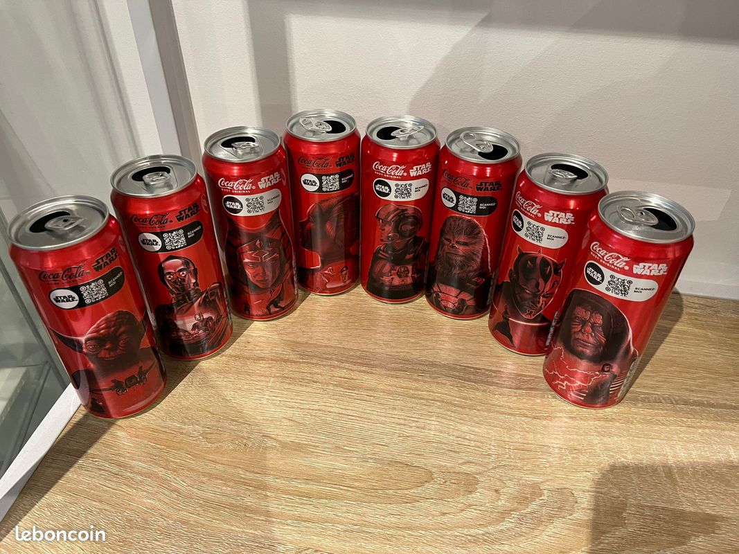 Lot De 5 Canettes Coca Cola Collector JO Paris 2024 - Édition Limitée Vides