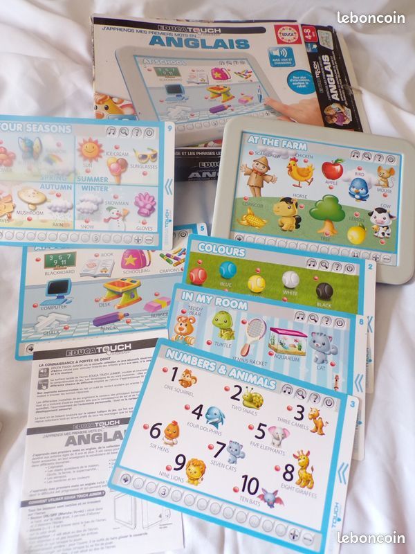 Tablette tactile apprendre l'anglais + fiches divers thèmes (image 5)
