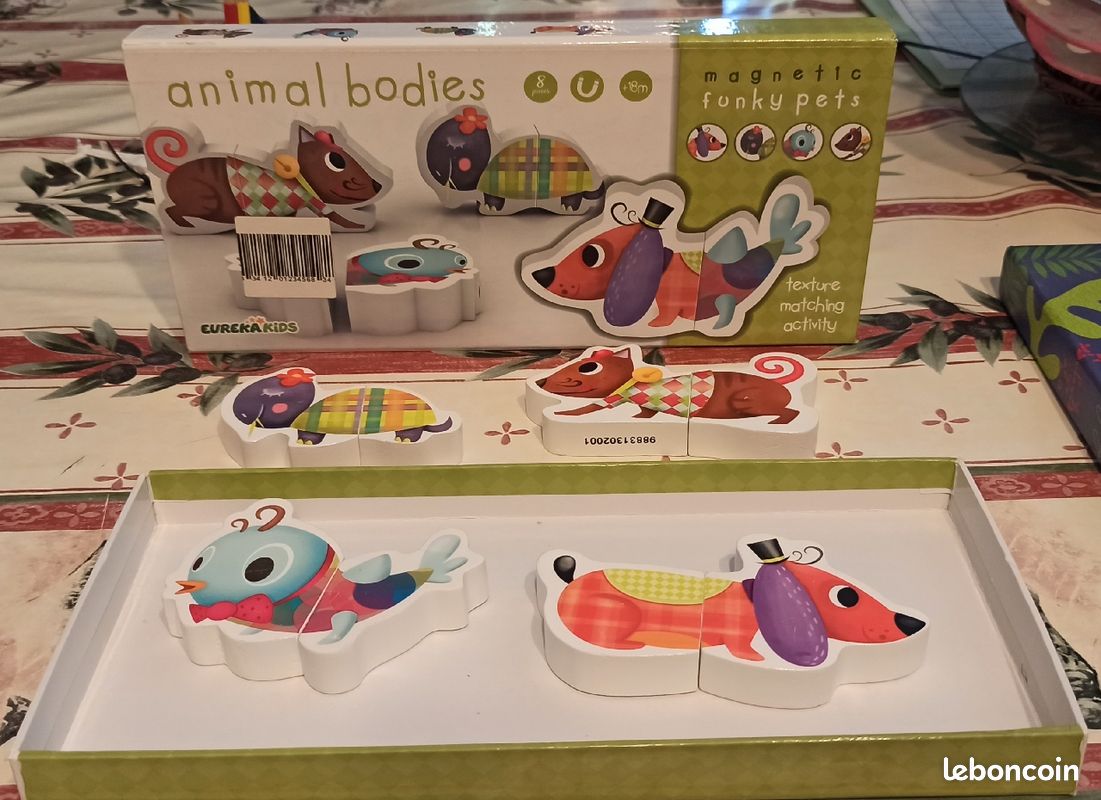 Jeu éducatif eureka kids animal bodies magnetic (image 1)