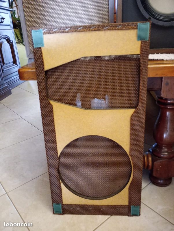 Paire D'enceintes Vintage En Bois Massif - Made In Holland, Années 70, 8 Pouces