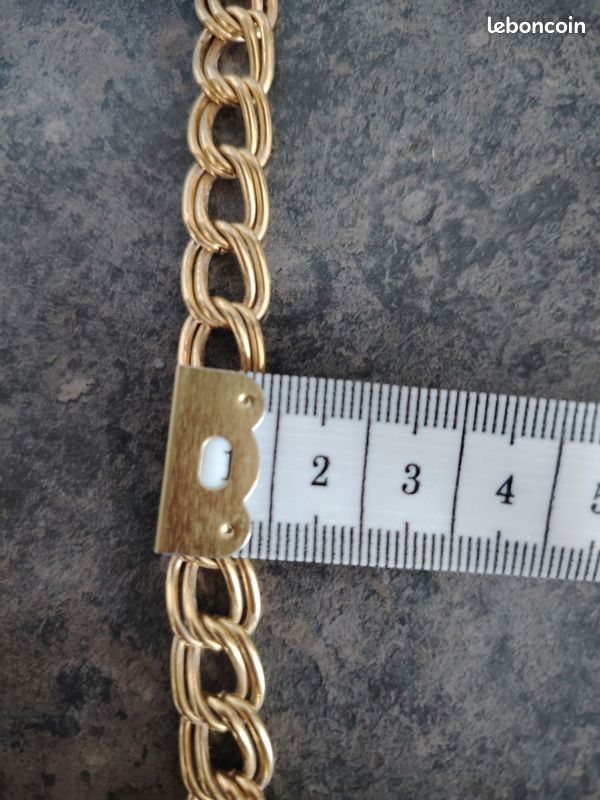 Collier plaque or longueur 44 (image 4)