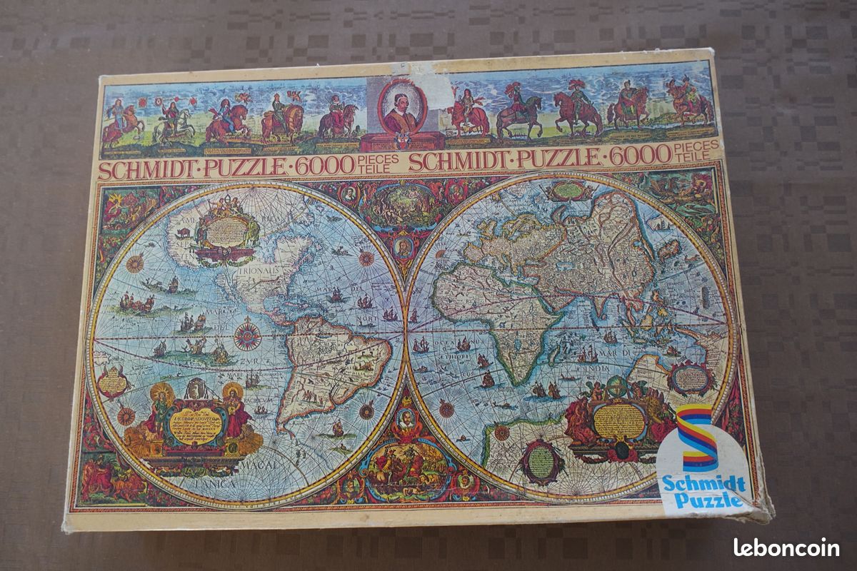 Puzzle Schmidt 6000 Pièces – Carte Du Monde Historique, Neuf Sous Blister