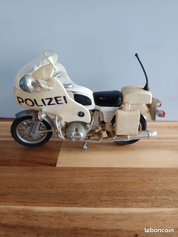 Moto Politoys BMW R75/5 Complète 1:15 Ème MS105