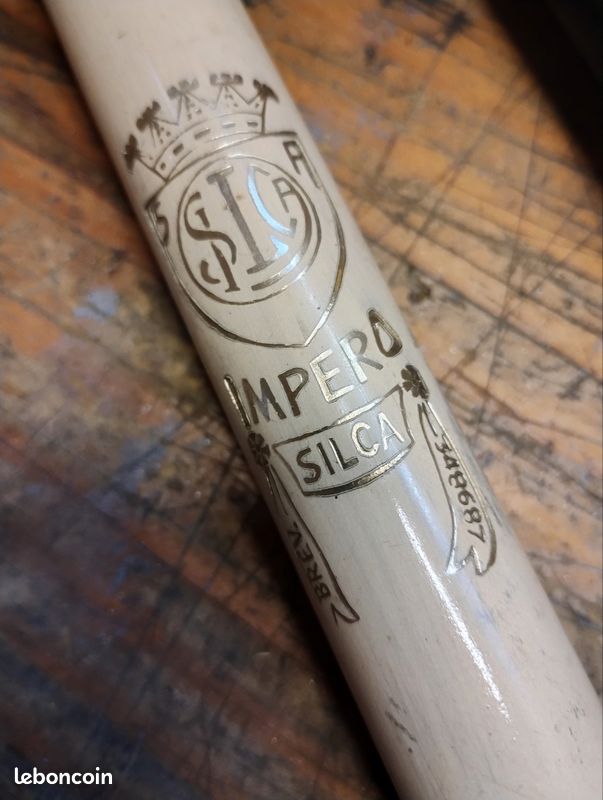 Pompe à cadre NOS Silca Impero Pompe à cadre Vintage jaune italien Vélo de route de 52 cm