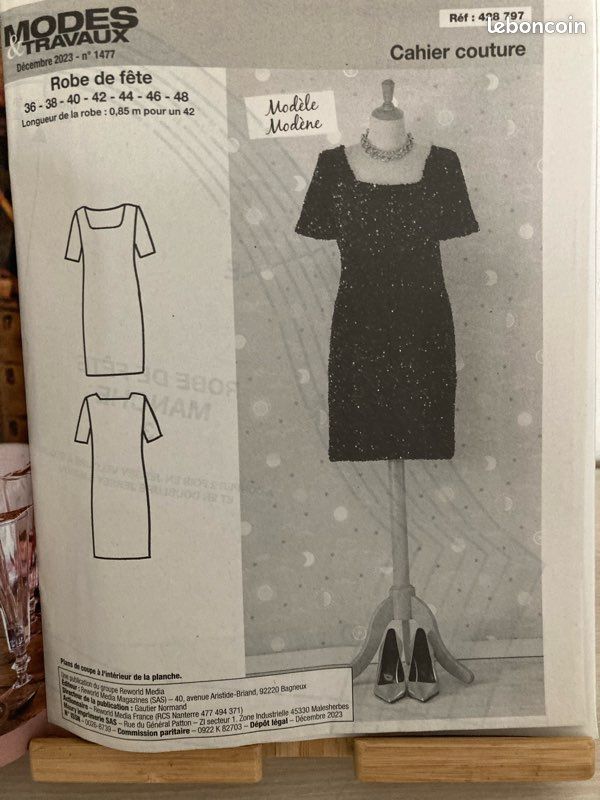 Patron De Couture Vintage 1973 - 2 Robes De Fête Taille 38 Et 3 Ans - Ancien Et Charmant
