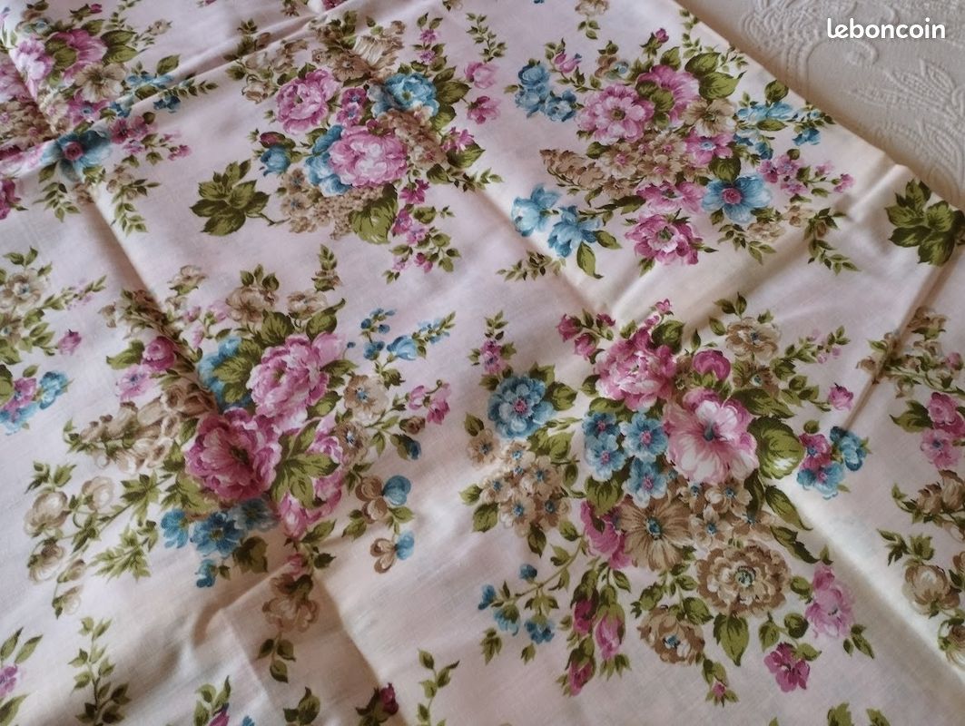 Coupons Tissu Vintage Révolution + Rayures – Coton Multicolore – 2 Pièces – Déjà Lavés