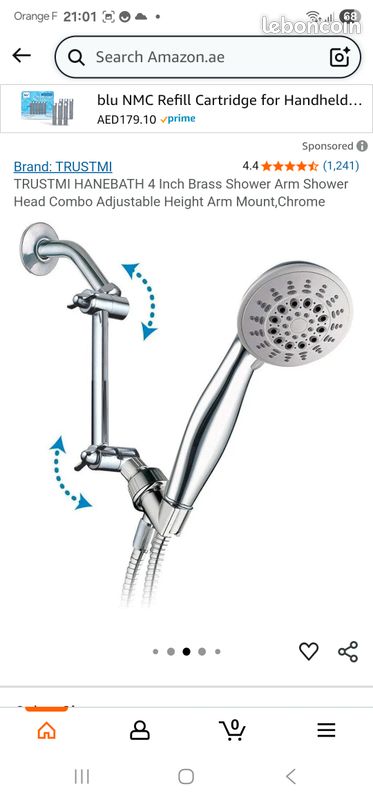 Extension de douche en acier NEUF (image 2)