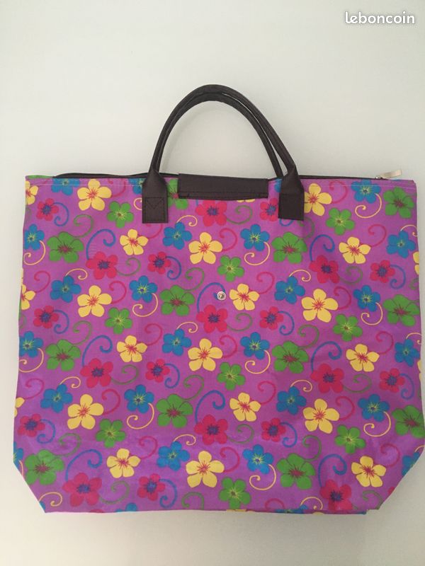Sac cabas à fleurs pliable (image 3)