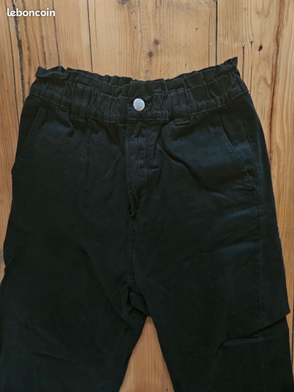 Pantalon noir style baggy (image 3)