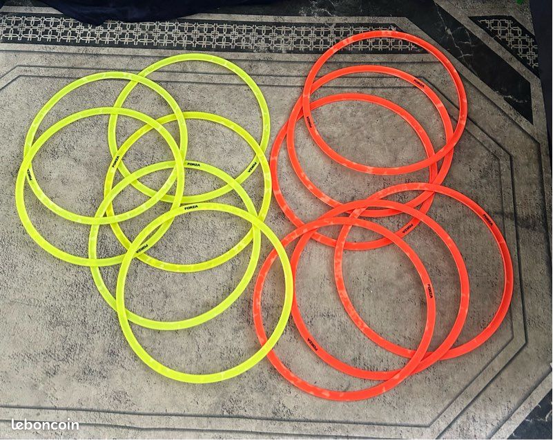 Arceaux De Passes Football FORZA Pack De 5 Ou 10 | Jaune Fluorescent Pour Entraînement Précision
